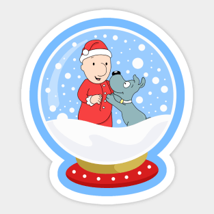 Snowball Doug & Porkchop Sticker